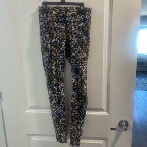Lululemon Multicolor Patterned Leggings Size 4 Good Condition